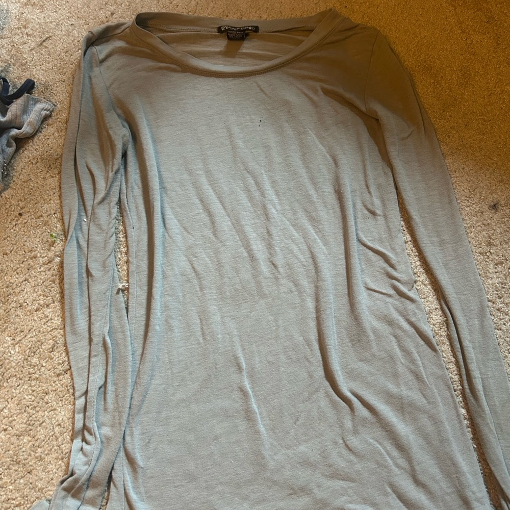 Women's Long Sleeve Gray Top